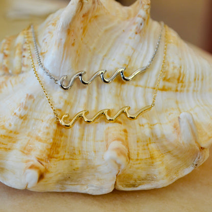 SS Triple Wave Necklace NP3013