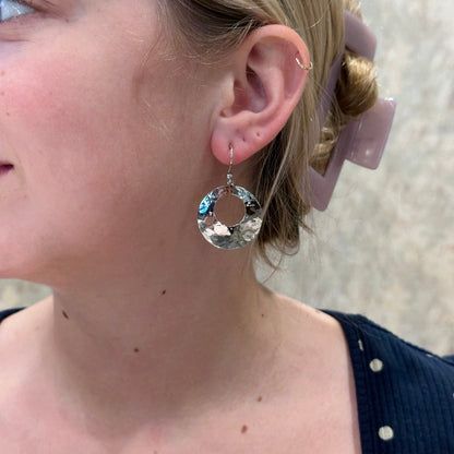 SS Open Circle Dangle Earring SE03VLA
