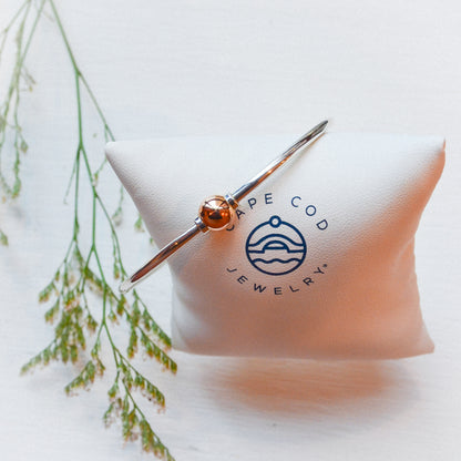 SS/RG Plain Bead Bracelet RB5405-70