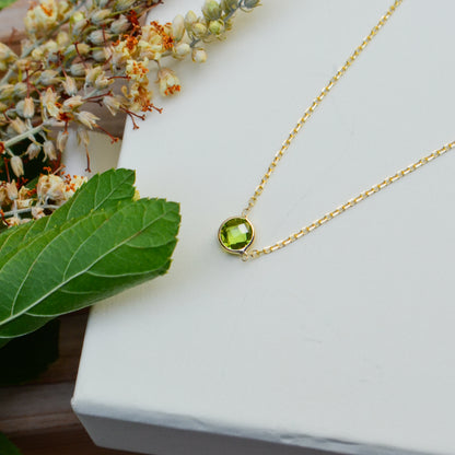 14kY Peridot Necklace RC6947-17