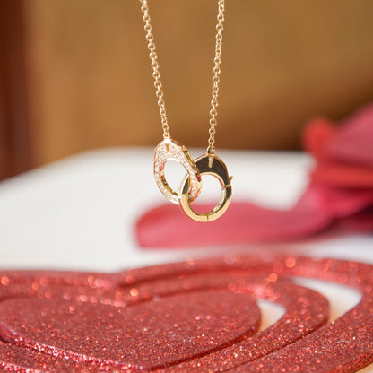 14kY .08cttw Diamond Handcuff Neck SC55021263-15-18"