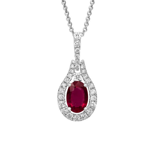 14kW .47ct Ruby .19cttw Diamond Necklace GNM02NVWDRU-02