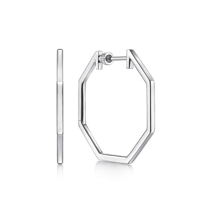 SS Geometric Hoop EG14174SVJJJ
