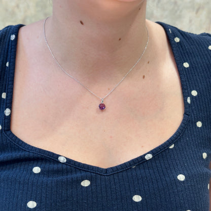 14kW 1.11ct Amethyst 3-Prong Pendant  29501-7-PAM