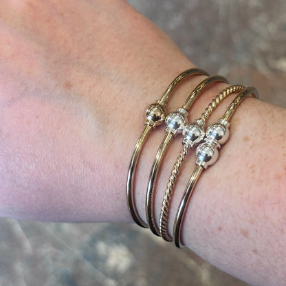 Yellow Gold Filled Single Bead Bracelet FB6500-70