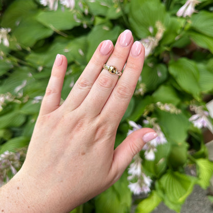 SS/YG Twist Ring ZF5501-5