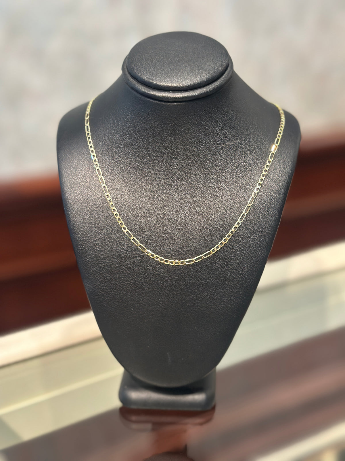14kY 2.5mm Figaro Chain CH1230 - 20"