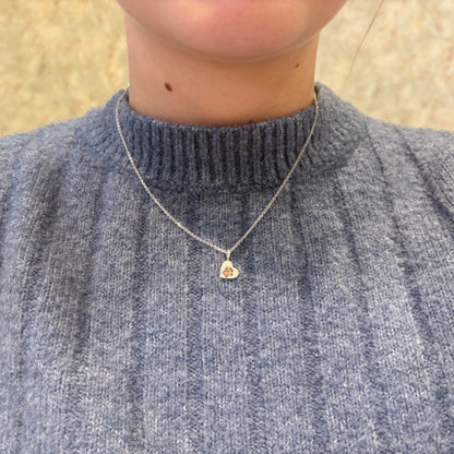 SS/RG Paw Print Pendant -9mm