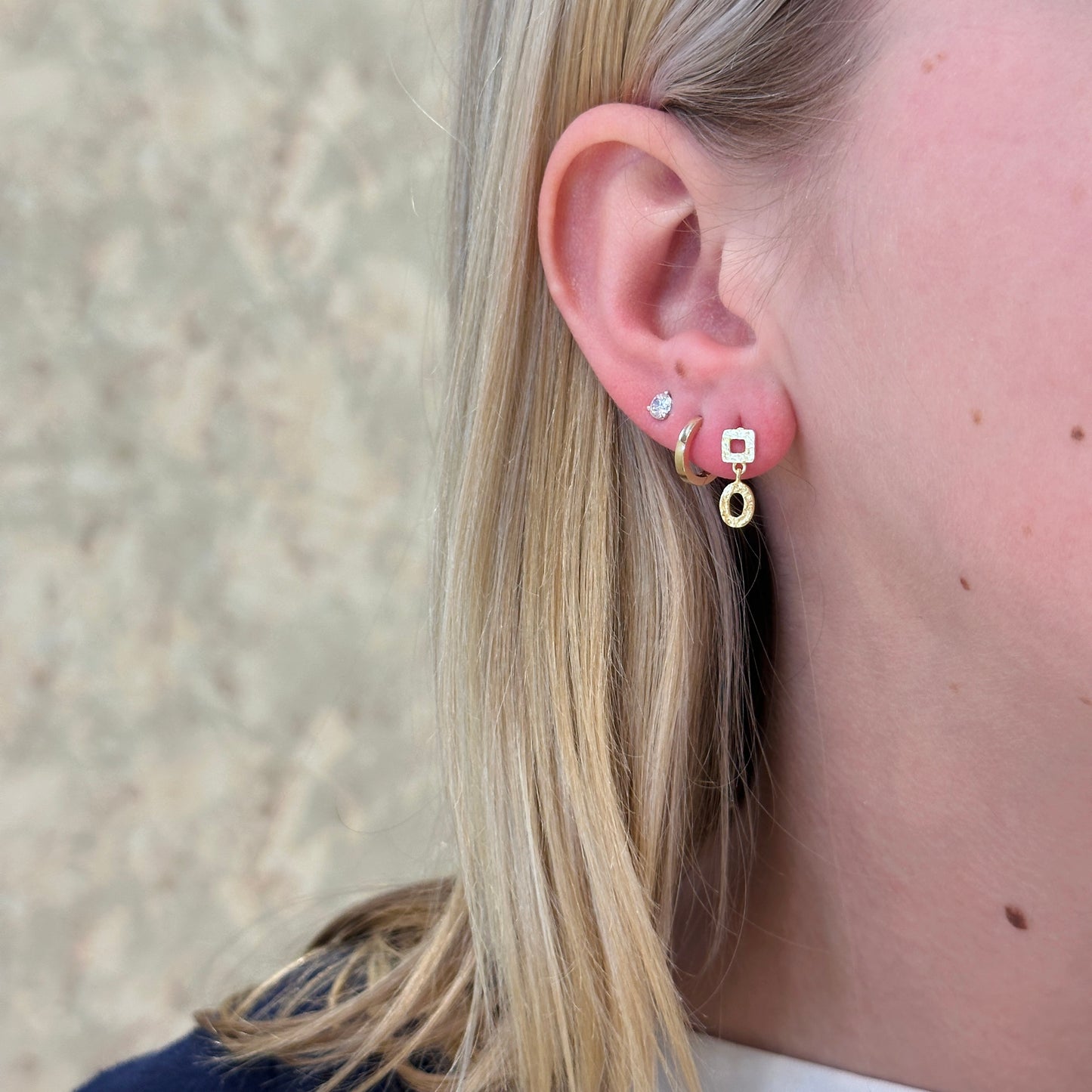 18k Vermeil Geometric Earring PE129-81/O