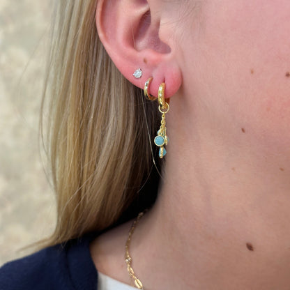18k Vermeil Amazonite BELLA Earring PE129-3378AO