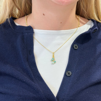18k Vermeil Amazonite BELLA Necklace CG129-3378AO