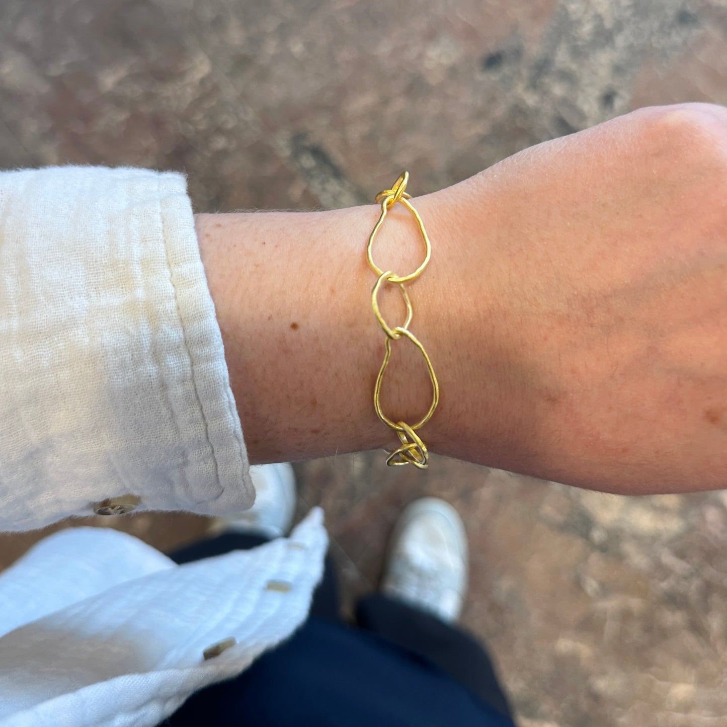 18k Vermeil TRAIL Link Bracelet PU120-8009/OM