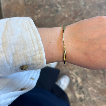 18k Vermeil Wavy Cuff Bracelet PU104-320/O