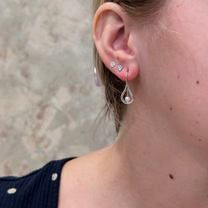 SS Mana White Pearl Earring EA32512P