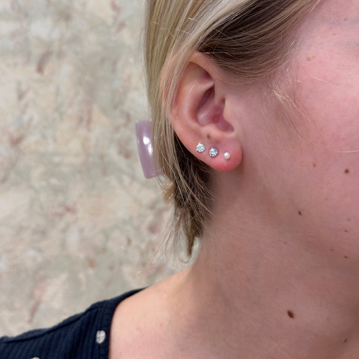14kW "A" Akoya Pearl Stud 926502/AWH - 3mm