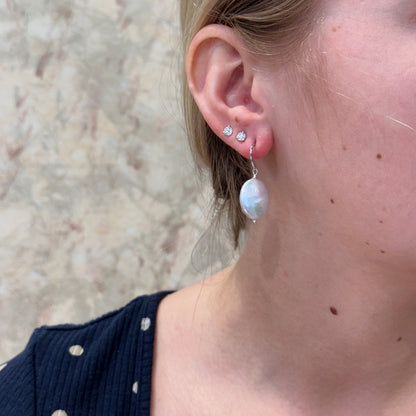 SS 14-17mm Keshi Pearl Earring 627772/FW