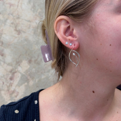 SS Pearl Jonquil Earring EA73412FWP