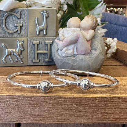 SS Plain Bead Bracelet SB5405-55