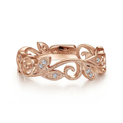 14kR .09ct Dia Floral Band LR4593K45JJ-7