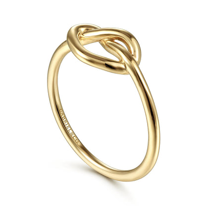 14kY Pretzel Heart Ring LR51803Y4JJJ - 6.5