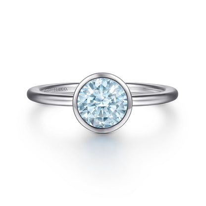 SS .60ct Aqua Ring LR52090SVJAQ - 6.5