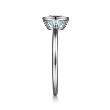 SS .60ct Aqua Ring LR52090SVJAQ - 6.5