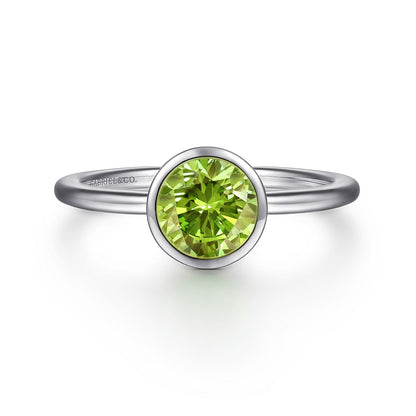 SS .87ct Peridot Ring LR52090SVJPE - 6.5