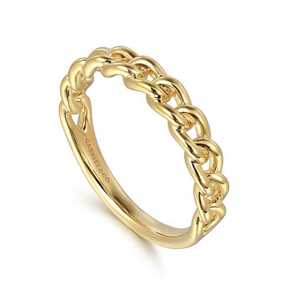 14kY Cuban Link Ring LR52513Y4JJJ - 6.5