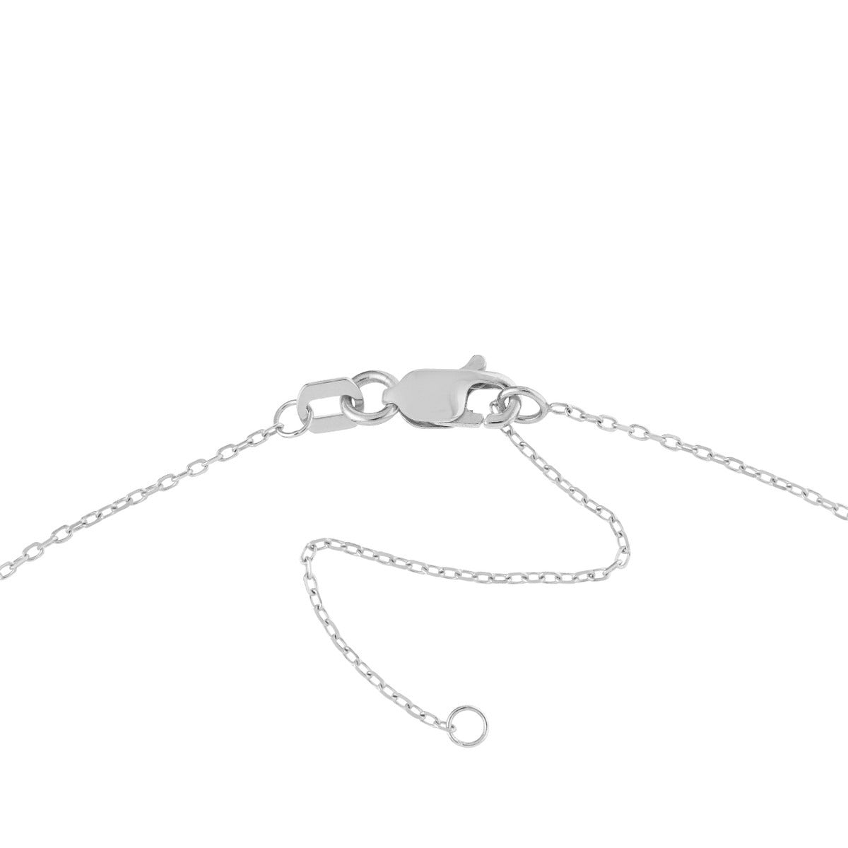 SS Bar w/ Paw Print Cutout Necklace MF032951-92B