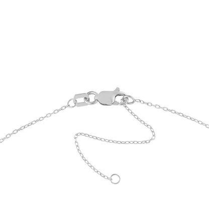 SS Bar w/ Paw Print Cutout Necklace MF032951-92B
