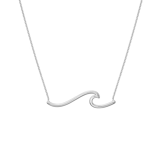 SS Wave Necklace MF035052-92B