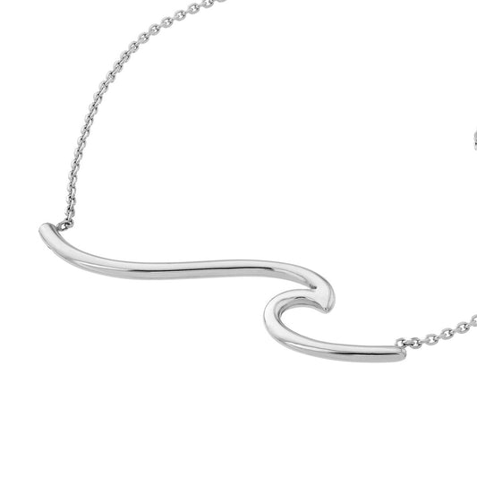 SS Wave Necklace MF035052-92B