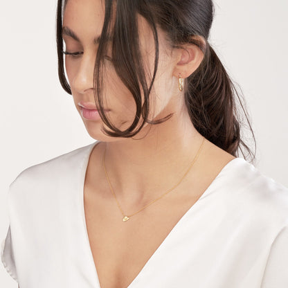 14kY Mini Cowboy Hat Necklace MF040011-14Y