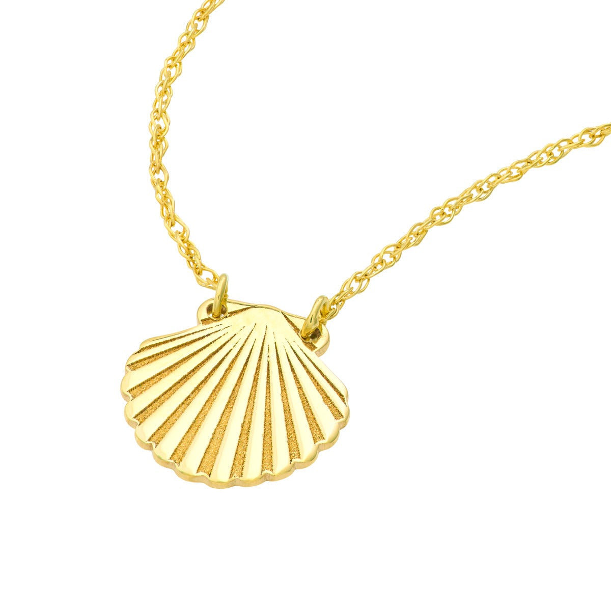14kY Seashell Necklace MF042188-14Y