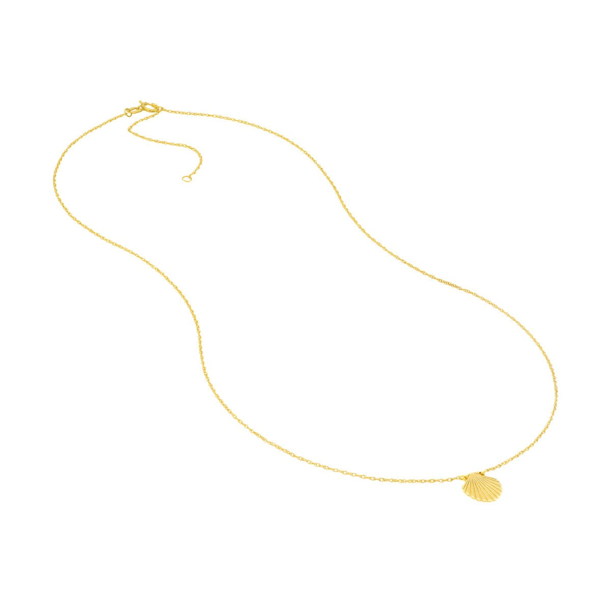 14kY Seashell Necklace MF042188-14Y