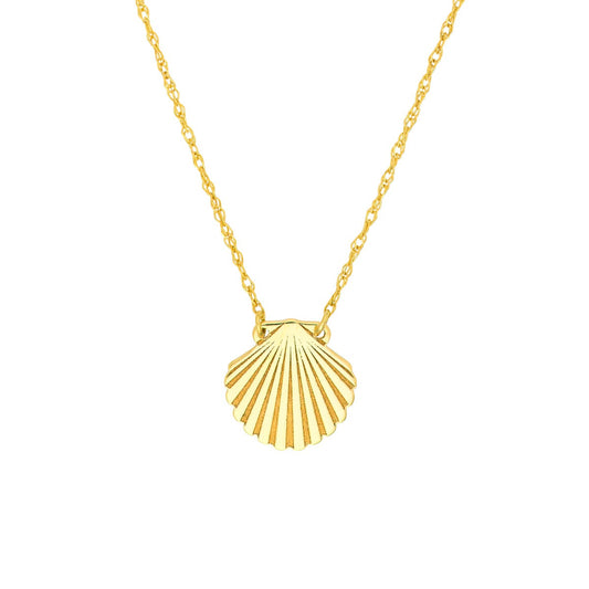14kY Seashell Necklace MF042188-14Y
