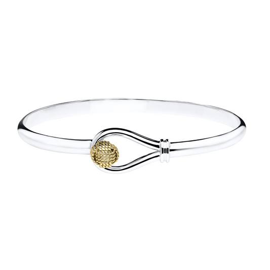 SS/YG Monkey Fist & Loop Bracelet NBT029-70
