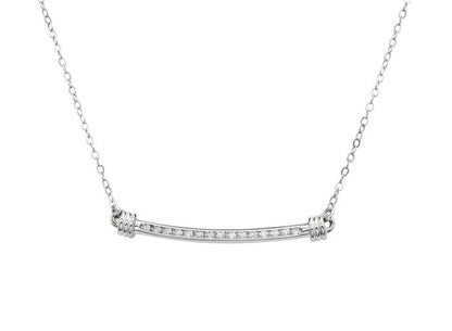 SS .30cttw Dia Signature Necklace NE16612D-18