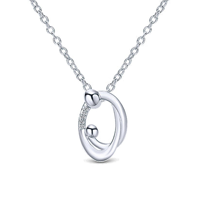 SS .02ct Dia Mother and Child Neck NK2850SV5JJ