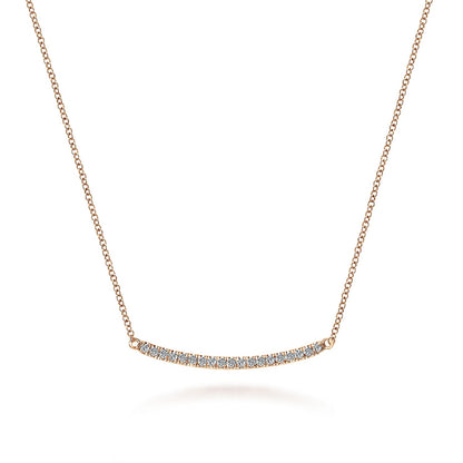 14kR .18cttw Diamond Bar Necklace NK4273K45JJ-18
