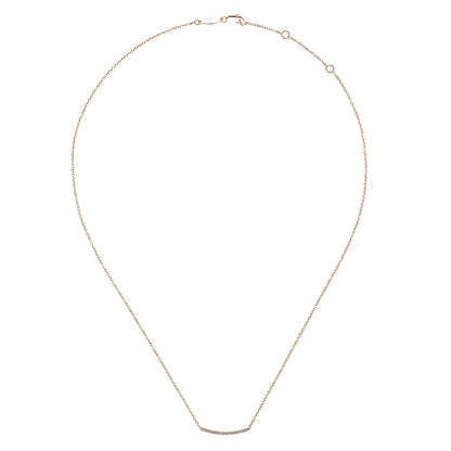 14kR .18cttw Diamond Bar Necklace NK4273K45JJ-18