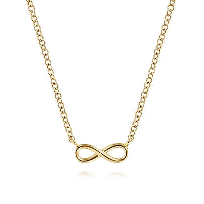 14kY Infinity Necklace NK6434Y4JJJ-17.5