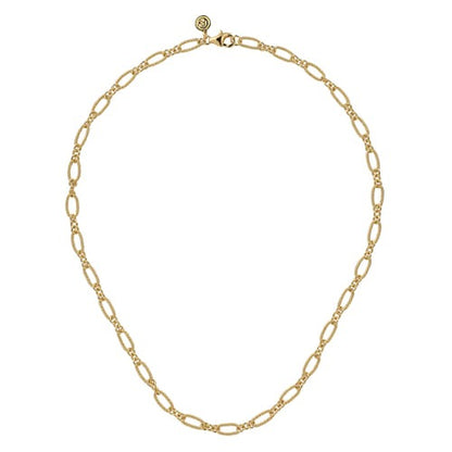 14kY Twisted Rope Chain Necklace NK7137-17Y4JJJ