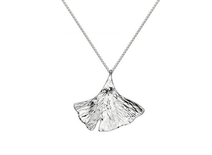 SS Ginkgo Necklace PE39512-18