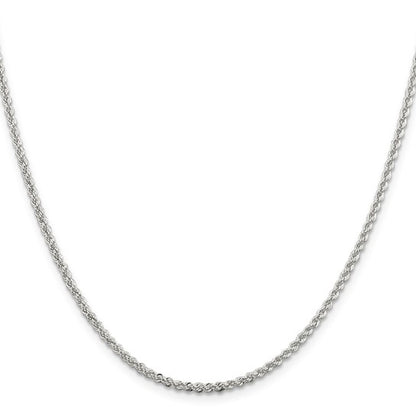 SS 2.3mm Solid Rope Chain QDR040-20