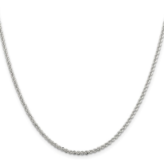 SS 2.3mm Solid Rope Chain QDR040-20