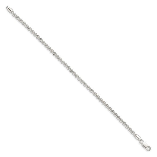 SS 3mm Solid Rope Chain Bracelet QDR060-8