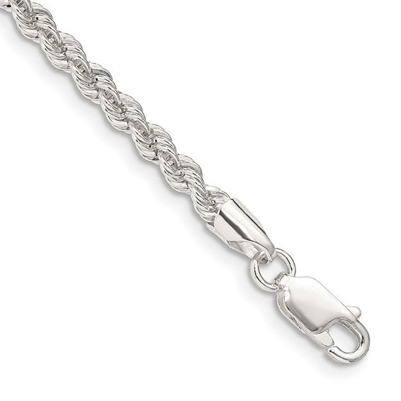 SS 3mm Solid Rope Chain Bracelet QDR060-8