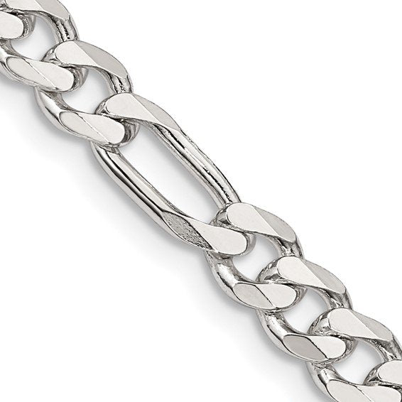 SS 5.5mm Figaro Chain QFG150-24
