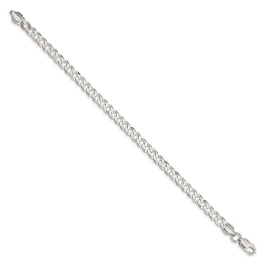SS 5.75mm Flat Curb Chain Bracelet QLB150-8